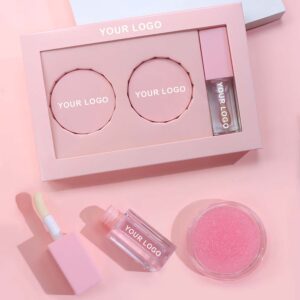 3 in 1 Lip Care Set – Lip Mask, Lip Scrub & Lip Oil