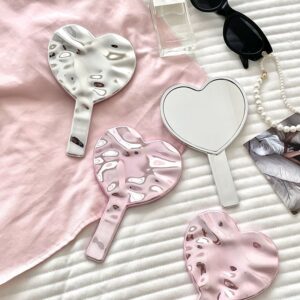 Heart Shape Handheld Mirror